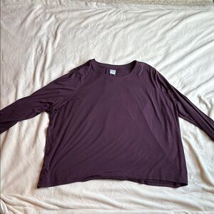 Athleta Women's Long Sleeve Top in Deep Purple